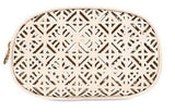 Tory Burch Laser cut Oval cosmetics bag